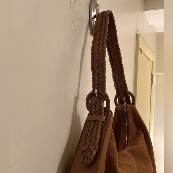Boden Tan Suede Shoulder Bag - Picture 6 of 16